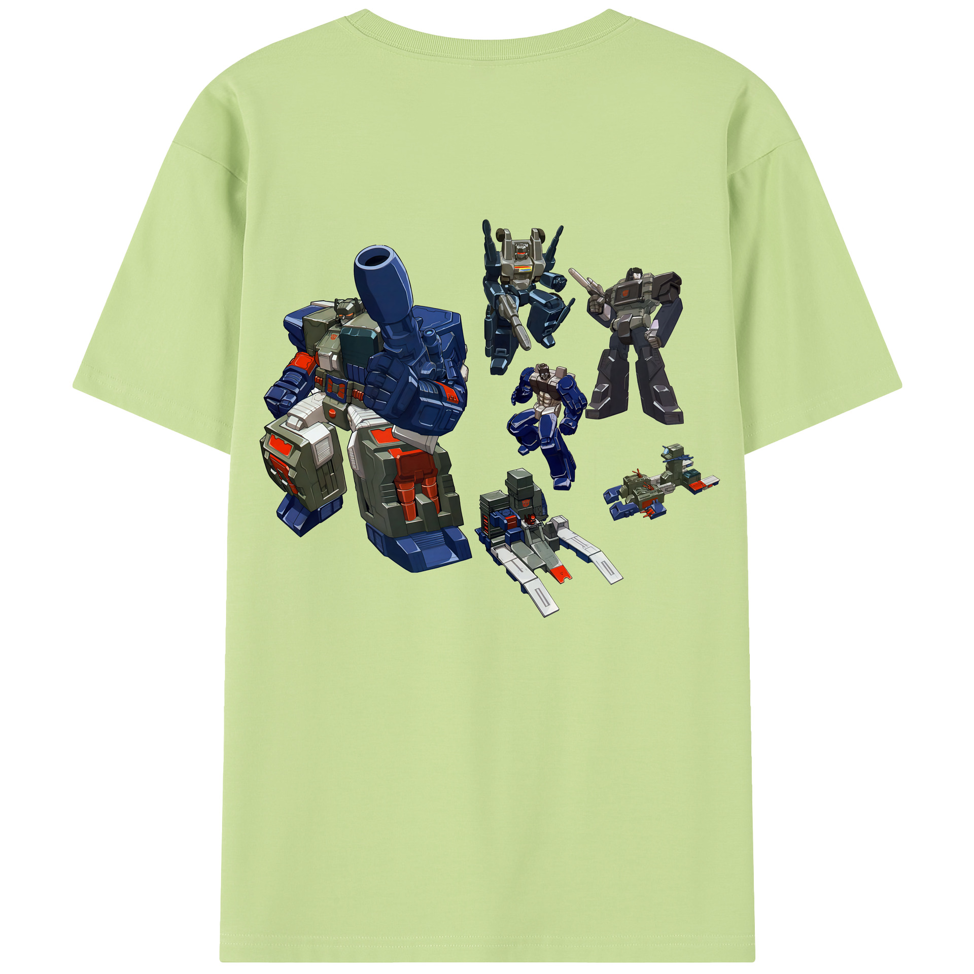 （画像用） Transformers トランスフォーマー 綿100％半袖Tシャツ（背面プリント）
